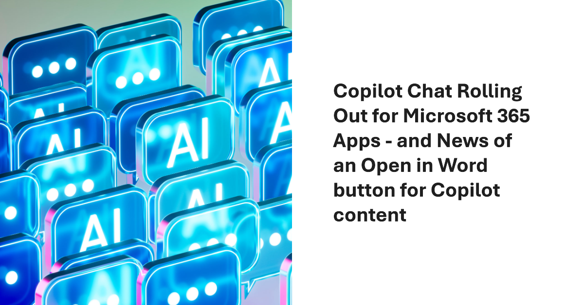 Copilot Chat for Microsoft 365 Apps