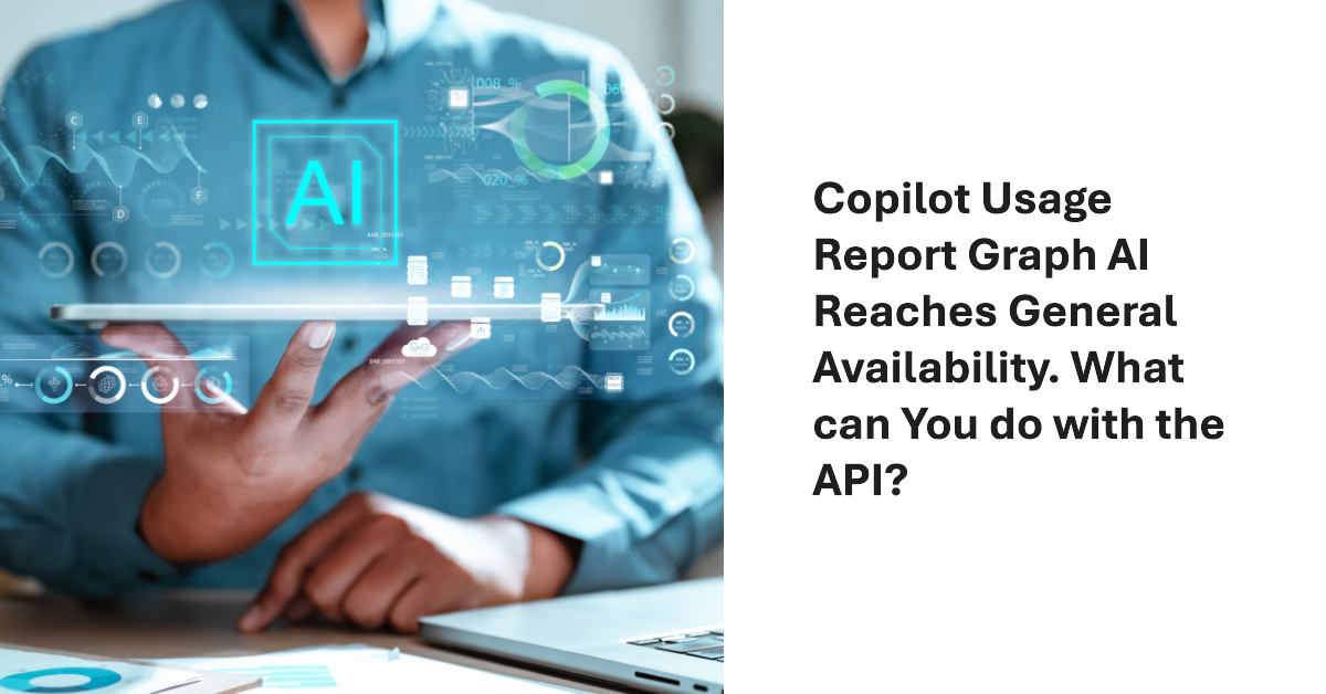 Copilot usage report API.