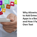 Allowing users to add enterprise apps is a bad idea.