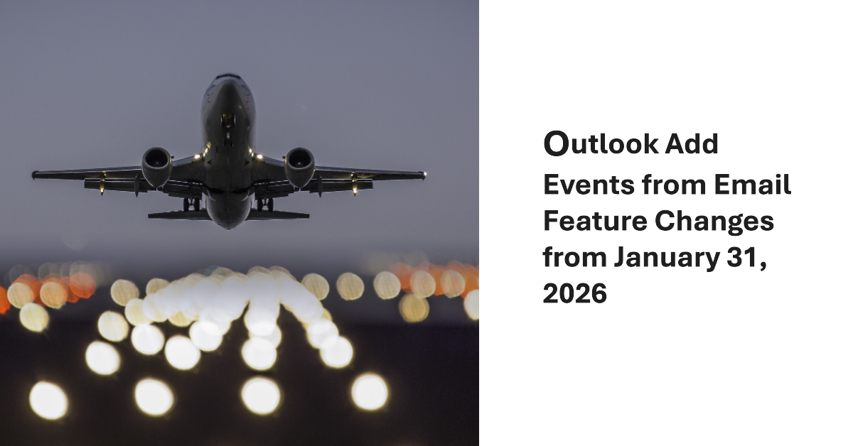 Outlook Events from Email changing
