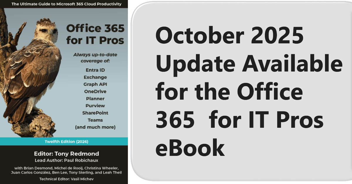 Office 365 for IT Pros October 2025 Update