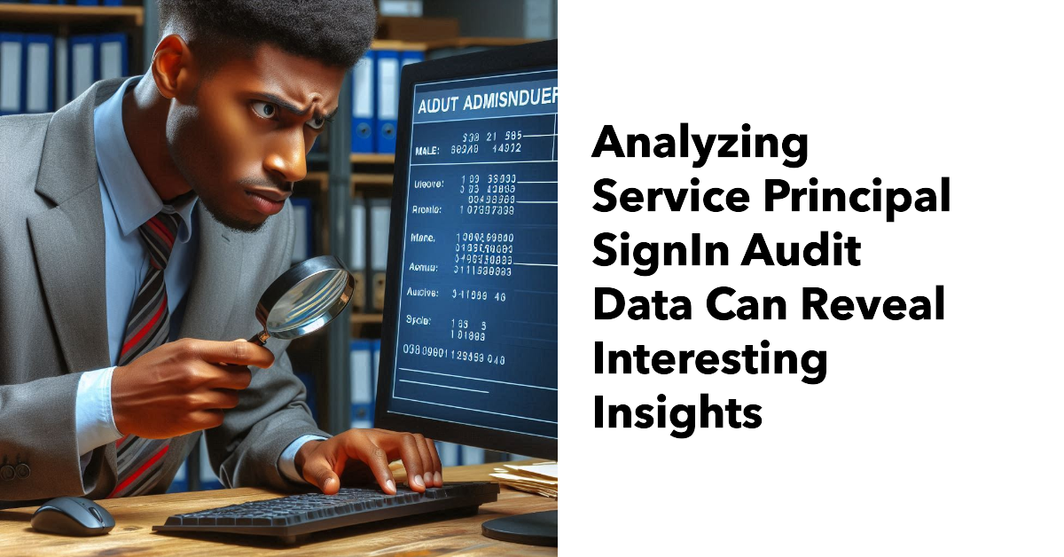 Interpreting service principal signin data